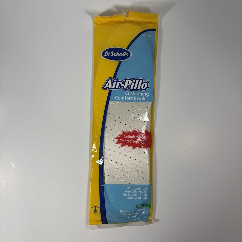 VTG Dr Scholl's Air Pillow Insoles Men's Size up to 13 Trim To Fit Your Size NOS